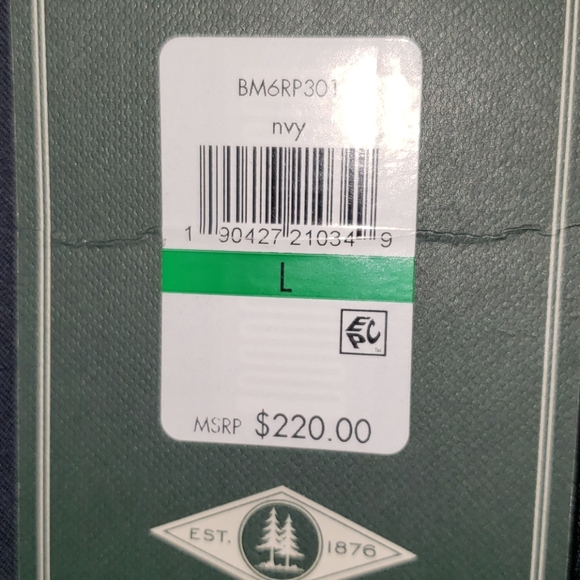 NWT G. H. Bass & Co. Men's Navy Coat Size Large - Picture 12 of 12